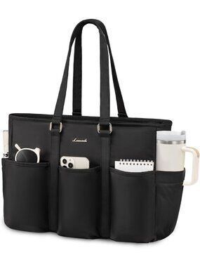 Stylish 17" Laptop Tote Bag for Women | Work, Travel, College, Large Purse with